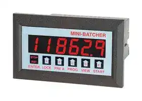 DPF11-24VAC: Batch Controller, Pulse, DPF10 Series, 6 Digits, 0°C to 54°C, 24 VAC Supply