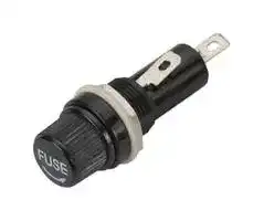 BK16-HTJ-601I: Cartridge Fuse Holder, 1 Fuse, 10 A, 250 VAC, 1/4 " x 1-1/4 ", Solder