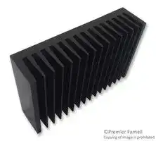 SK 85 100 SA: Heat Sink, Standard Extruded, Black Anodized, 0.9 °C/W, 160 mm, 40 mm, 100 mm