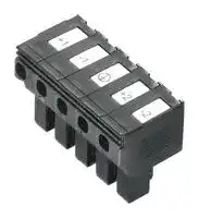 1131730000: Pluggable Terminal Block, 5 Ways, 4 mm², Push In