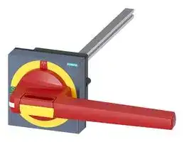 8UD1161-4AF25: Rotary Operating Mechanism, Door Coupling, Red/Yellow, 3KD & 3KF Series Switch Disconnectors