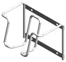 HT9Z-3PF1: Bracket, Wall Mounting, Control Station, HT3P Safety Commander Series, Stainless Steel