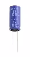 ELXY160ETD471MJ16S: Electrolytic Capacitor, Miniature, 470 µF, 16 V, ± 20%, Radial Leaded, 5000 hours @ 105°C, Polar