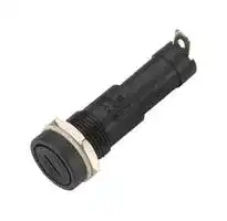 BK2-HTJ-608I: Cartridge Fuse Holder, 1 Fuse, 15 A, 250 VAC, 1/4 " x 1-1/4 ", Solder