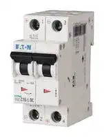 FAZ-C16/2-DC: Thermal Magnetic Circuit Breaker, MCB, FAZ, 2P, 10 kA, 400 V, 16 A