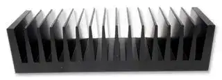 SK 85 150 SA: Heat Sink, Standard Extruded, Black Anodized, 0.7 °C/W, 160 mm, 40 mm, 150 mm
