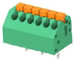 1-2834011-6: Wire-To-Board Terminal Block, 3.5 mm, 6 Ways, 20 AWG, 14 AWG, 2.5 mm², Push In