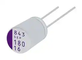 20SEP33M: Polymer Aluminium Electrolytic Capacitor, 33 µF, 20 V, 0.045 ohm, 3000 hours @ 105°C, ± 20%