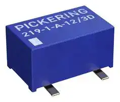 219-1-A-12/3D: Reed Relay, SPST-NO, 12 V, 219 Series, Surface Mount, 400 ohm, 700 mA