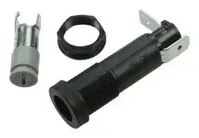 03453LS7H: Fuse Holder, Cartridge, 1 Pos, 1/4" x 1-1/4"/6.3mm x 32mm/3AG, 250V, 20A, Quick Connect