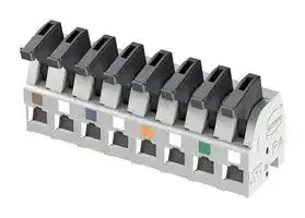 14310816202201: Wire-To-Board Terminal Block, Ethernet, 5 mm, 8 Ways, 28 AWG, 16 AWG, 1.5 mm², Push In Lock