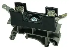 BK-S-8002-1X-DIN: Cartridge Fuse Holder, 1 Fuse, 30 A, 600 V, 1/4 " x 1-1/4 ", Solder