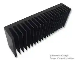 SK 47 75 SA: Heat Sink, Standard Extruded, Black Anodized, 0.85 °C/W, 200 mm, 40 mm, 75 mm