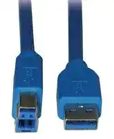 U322-006: USB CABLE, 3.0 TYPE A-TYPE B PLUG, 6FT