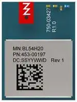 453-00197C: Bluetooth Module, Chip Antenna, 2.48 GHz, ADC/GPIO/I2S/I2C/I3C/PDM/PWM/QSPI/SPI/SMIF/UART/USB
