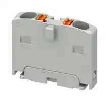 1045923: Panel Mount Barrier Terminal Block, 17.5 A, 450 V, 2 Pole, 1, Push In, 14 AWG