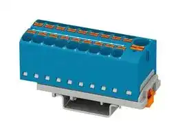 3273638: Panel Mount Barrier Terminal Block, 32 A, 800 V, 19 Pole, 9, Push In, 10 AWG