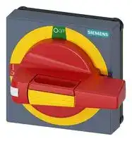 8UD1731-2AE05: Handle, with Masking Frame, Red/Yellow, 55 mm, 3KC0 Series Transfer Switching Equipment