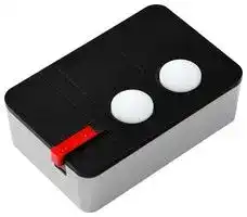 86000016: Andon Wireless Box, Signal Indicator, Base/Wall Mount, 2-Button, 868 MHz, IP30, 103 x 66 x 35 mm