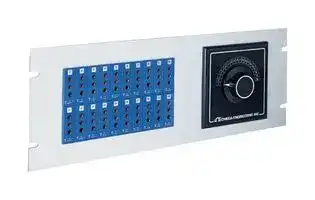 19TJP2-40-TI: Thermocouple Connector, Plain Panel Jack, 3 Prong, 40x Socket, 2 Row, Type T, 19", IEC, 19SJP Series