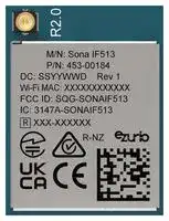 453-00184C: Wi-Fi & Bluetooth Module, MHF4L, 6 GHz, HCI, I2S, PCM, SDIO, UART