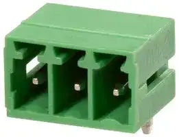 CTBP93HD/3: Terminal Block, Closed Ended, Header, 3.5 mm, 3 Ways, Through Hole Right Angle