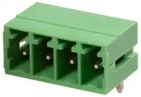 CTBP93HD/4: Terminal Block, Closed Ended, Header, 3.5 mm, 4 Ways, Through Hole Right Angle
