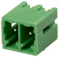 CTBP93VD/2: Terminal Block, Closed Ended, Header, 3.5 mm, 2 Ways, Through Hole Vertical