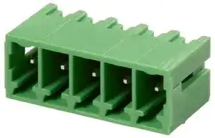 CTBP93VD/5: Terminal Block, Closed Ended, Header, 3.5 mm, 5 Ways, Through Hole Vertical