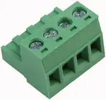 20.950M/4-E: Pluggable Terminal Block, 5 mm, 4 Ways, 28 AWG, 14 AWG, 1.5 mm², Screw