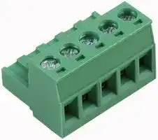20.950M/5-E: Pluggable Terminal Block, 5 mm, 5 Ways, 28 AWG, 14 AWG, 1.5 mm², Screw