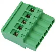 20.920M/5-E: Pluggable Terminal Block, 5 mm, 5 Ways, 28 AWG, 14 AWG, 2.5 mm², Screw