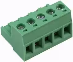 21.950M/5-E: Pluggable Terminal Block, 5.08 mm, 5 Ways, 28 AWG, 14 AWG, 1.5 mm², Screw