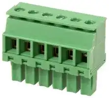 CTBP92VE/6R: Pluggable Terminal Block, 3.81 mm, 6 Ways, 28 AWG, 16 AWG, 1 mm², Clamp