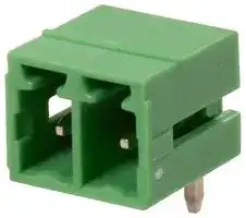 CTBP93HE/2: Terminal Block, Closed Ended, Header, 3.81 mm, 2 Ways, Through Hole Right Angle