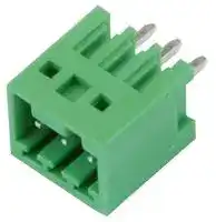 20.2500MV/3-E: Terminal Block, Vertical, Header, 2.5 mm, 3 Ways, 6 A, 250 V, Through Hole Vertical