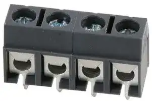 20.501M/4: Wire-To-Board Terminal Block, 5 mm, 4 Ways, 21 AWG, 14 AWG, Screw