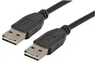 PSG91247: USB Cable, Type A Plug to Type A Plug, 1 m, 3.28 ft, USB 2.0, Black