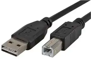 PSG91251: USB Cable, Type A Plug to Type B Plug, 1 m, 3.28 ft, USB 2.0, Black