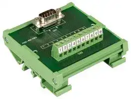 MOD-09-M — Terminal Block Interface, D Sub 9 Position Plug, Screw Type 10 Position Terminal Block