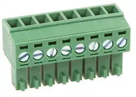 MC000061: Pluggable Terminal Block, 3.5 mm, 8 Ways, 26 AWG, 16 AWG, Screw