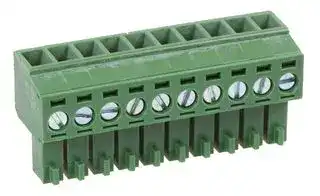 MC000062: Pluggable Terminal Block, 3.5 mm, 10 Ways, 26 AWG, 16 AWG, Screw