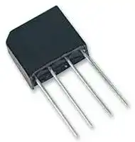 2KBP02M..: Bridge Rectifier, Single Phase, 50 V, 2 A, SIP, 4 Pins, 1.1 V
