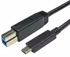 USB3C-981B-2M: USB Cable, Type B Plug to Type C Plug, 2 m, 6.6 ft, Black