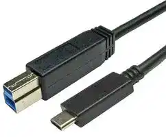 USB3C-981B-2M: USB Cable, Type B Plug to Type C Plug, 2 m, 6.6 ft, Black