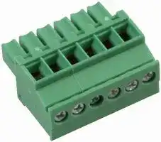 20.1510M/6-E: Pluggable Terminal Block, 3.5 mm, 6 Ways, 28AWG to 16AWG, 1.5 mm², Screw, 10 A
