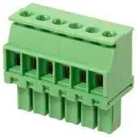 CTBP92VD/6R: Pluggable Terminal Block, Reversed, 3.5 mm, 6 Ways, Screw