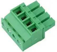 21.1510M/4-E: Pluggable Terminal Block, 3.81 mm, 4 Ways, 28 AWG, 16 AWG, 1.5 mm², Screw