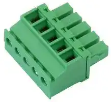 21.1510M/5-E: Pluggable Terminal Block, 3.81 mm, 5 Ways, 28AWG to 16AWG, 1.5 mm², Screw, 10 A