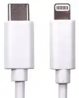 NLMOB-C-LT-1M: USB Cable, Type C Plug to Lightning Plug, 1 m, 3.28 ft, White